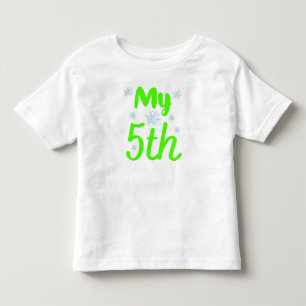 Camiseta Meu 5º Aniversário de Cinco Anos