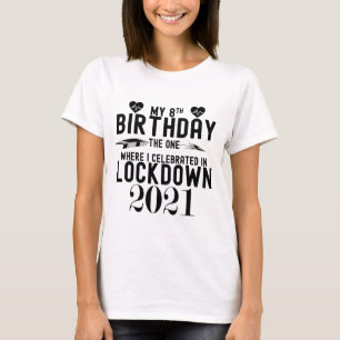 Camiseta Meu 8º aniversário, Aquele onde eu comemorei em 