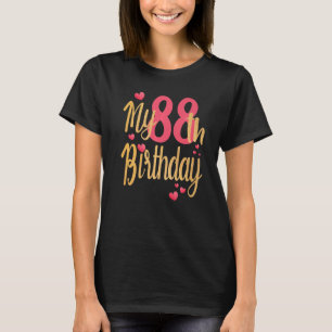 Camiseta Meu 88º aniversário Festa da Família Merching Fami