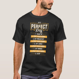 Camiseta Meu Acordar perfeito para cima reproduzir Videos g
