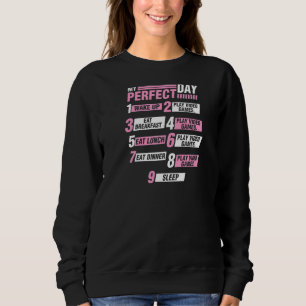 Camiseta Meu Acordar perfeito para o dia inteiro reproduzir