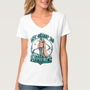 Camiseta Meu Aferro É Mais Forte Que Minha Paciência Pole F
