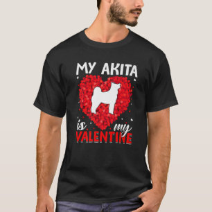 Camiseta Meu Akita É Meu Namorados Engraçado Namorados De