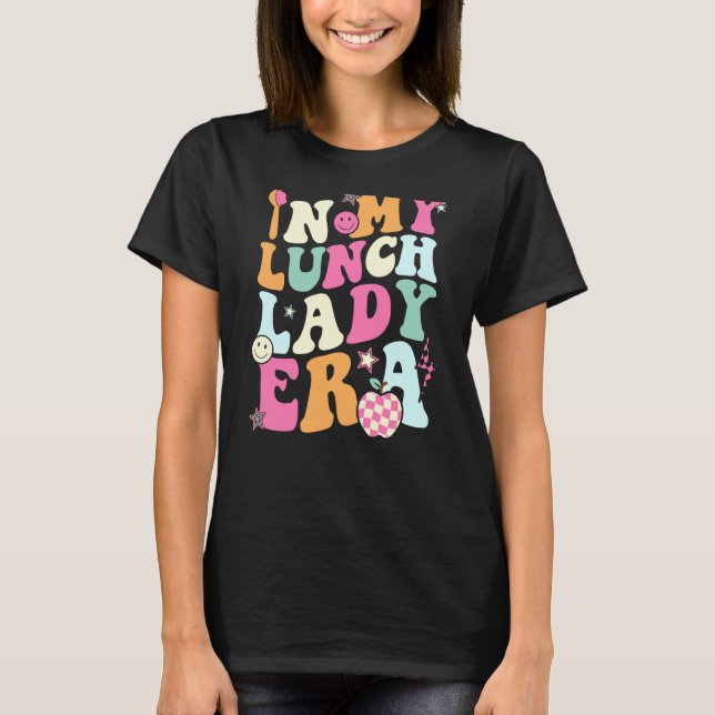 Camiseta Meu Almoço Lady Era Checkerboard School Café Ch (Frente)