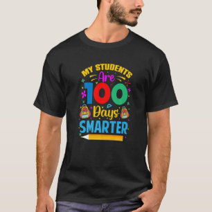 Camiseta Meu Aluno É 100 Dias Mais Inteligente 100 Dias De