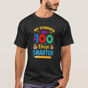 Camiseta Meu Aluno É 100 Dias Mais Inteligente 100 Dias De
