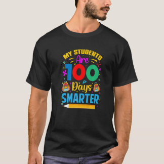 Camiseta Meu Aluno É 100 Dias Mais Inteligente 100 Dias De