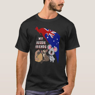 Camiseta Meu Amigo Aussie Sugar Glider Koala Platypus Aust