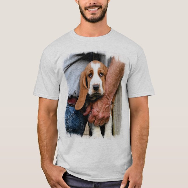 Camiseta Meu amigo Basset Hound do Basset (Frente)