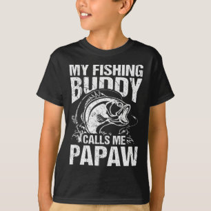 Camiseta Meu Amigo De Pesca Me Chama De Papaw Dia de os pai