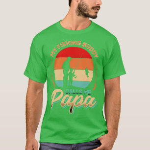 Camiseta Meu amigo de pesca me chama papai Dia de os pais 1
