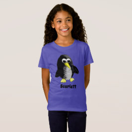 Camiseta Meu amigo, o pinguim, personalizado para crianças