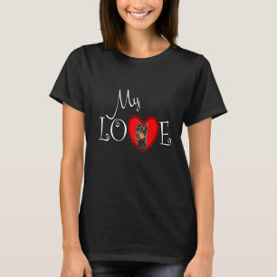 Camiseta Meu Amor Doberman Pinscher