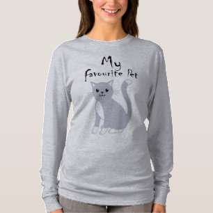 Camiseta Meu Animal de Estimação Favorito Arte Minimalista