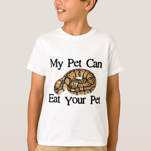 Camiseta Meu animal de estimação pode comer seu animal de (Frente)