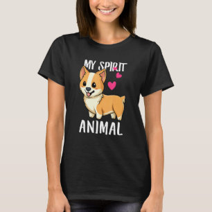 Camiseta Meu Animal Espírito, Corgi Dog Love R Pai Mãe, Boy