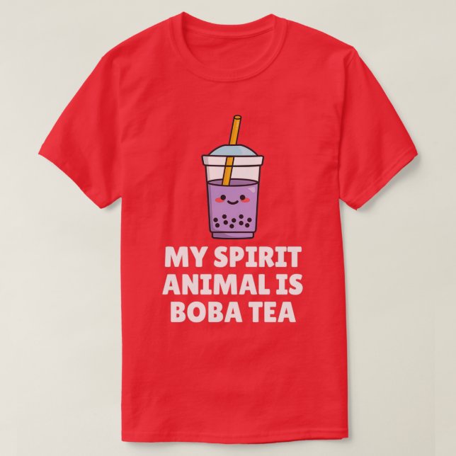 Camiseta Meu Animal Espírito É Boba Tea (Frente do Design)