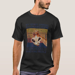 Camiseta Meu Animal Espírito É Um Cavalo Engraçado Que Chut