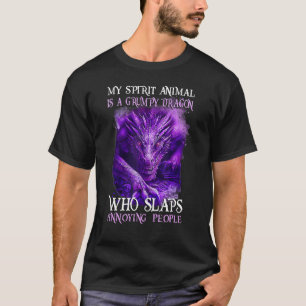 Camiseta Meu Animal Espírito É Um Dragão Engraçado
