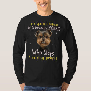 Camiseta Meu Animal Espírito É Um Yorkie-iorquino rabugento