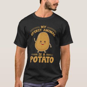 Camiseta Meu Animal Espírito É Uma Batata - Batata Curiosa