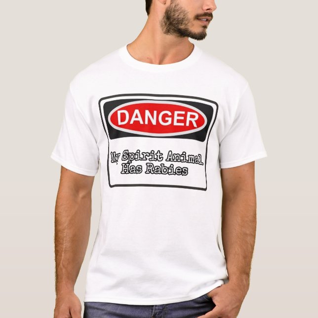 Camiseta Meu Animal Espírito Tem Raiva. (Frente)