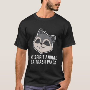 Camiseta Meu Animal Espiritual É Um Guaxinim Panda Lixeiro