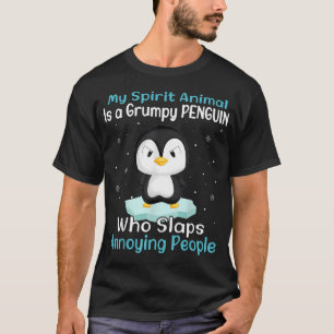 Camiseta Meu Animal Espiritual É Um Pinguim Mal-Humorado En