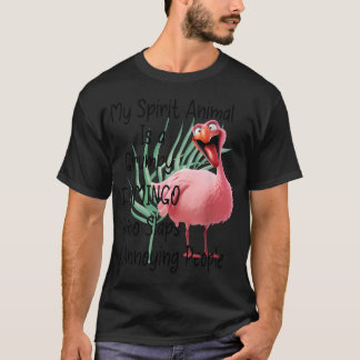 Camiseta Meu Animal Espiritual São Tapões de Flamingo Mal-H