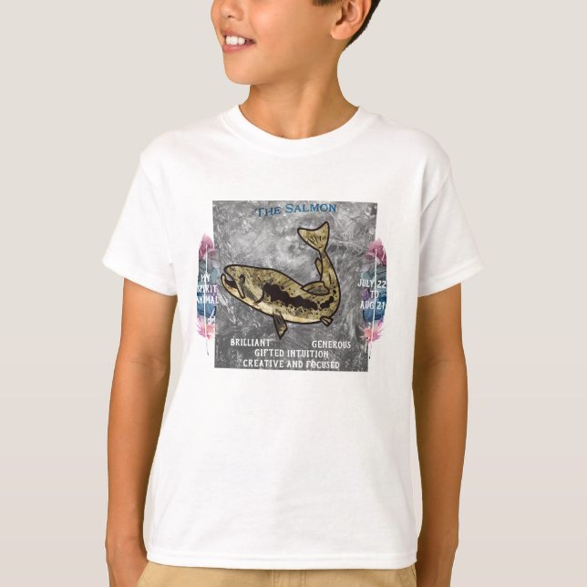 Camiseta "Meu Animal Espirituoso" O Salmão Jul - Aug (Frente)