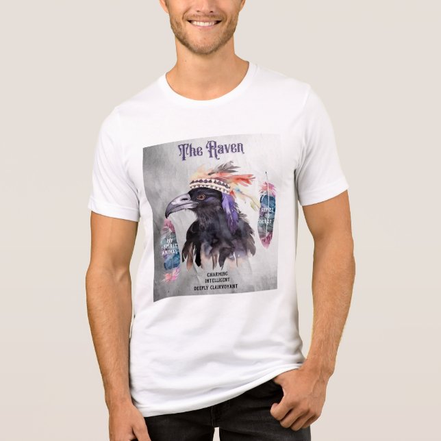 Camiseta "Meu Animal Espirituoso" O Sep Raven - Out (Frente)