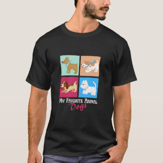 Camiseta Meu Animal Favorito: Cães
