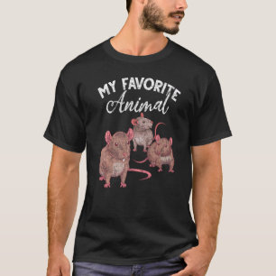 Camiseta Meu Animal Rat Pet Owner Rat favorito