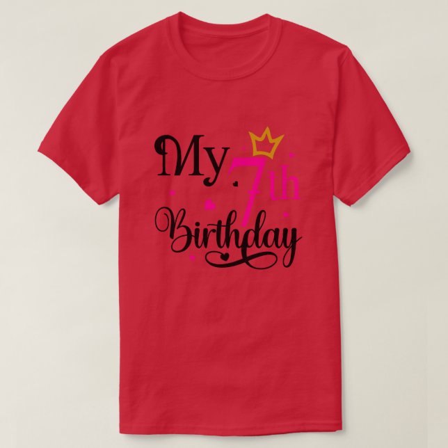 Camiseta Meu aniversário de 701 (Frente do Design)