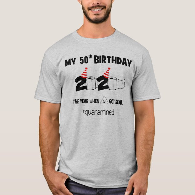 Camiseta Meu aniversário de quarentena! (Frente)