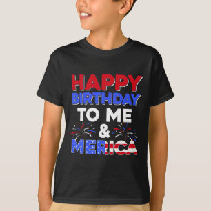 Camiseta Meu aniversário Dia 4 de julho Dia da Independênci