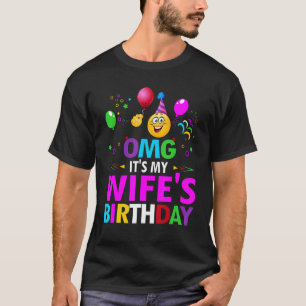 Camiseta Meu aniversário é feliz para mim, seu marido