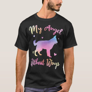 Camiseta Meu Anjo Sem Asas Pastor Alemão 1