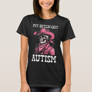 Camiseta Meu Autismo Engraçado Esqueleto Memória Autista