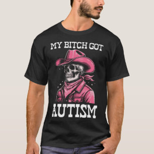 Camiseta Meu Autismo Engraçado Esqueleto Memória Autista