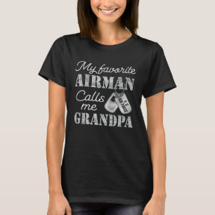 Camiseta Meu Avião Favorito Me Chama Avô USAF Avô G
