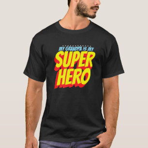Camiseta Meu avô é minha avó Dia de os pais de super her