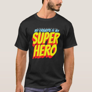 Camiseta Meu avô é minha avó Dia de os pais de super heróis