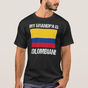 Camiseta Meu Avô É O País Colombiano Bandeira Colômbia