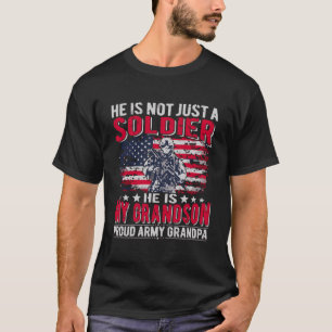 Camiseta Meu Avô É Um Soldado Herói Orgulhoso Vovô G