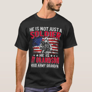 Camiseta Meu Avô É Um Soldado Herói Orgulhoso Vovô G