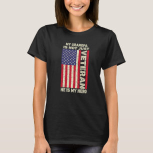 Camiseta Meu Avô Não É Apenas Veterano Ele É Herói Combate