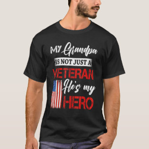 Camiseta Meu Avô Não É Apenas Veterano. Ele É Meu Herói Mil