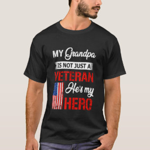 Camiseta Meu Avô Não É Apenas Veterano. Ele É Meu Herói Mil