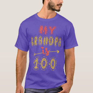 Camiseta Meu Avô Tem 100 Anos Avô 100 Anos Aniversário